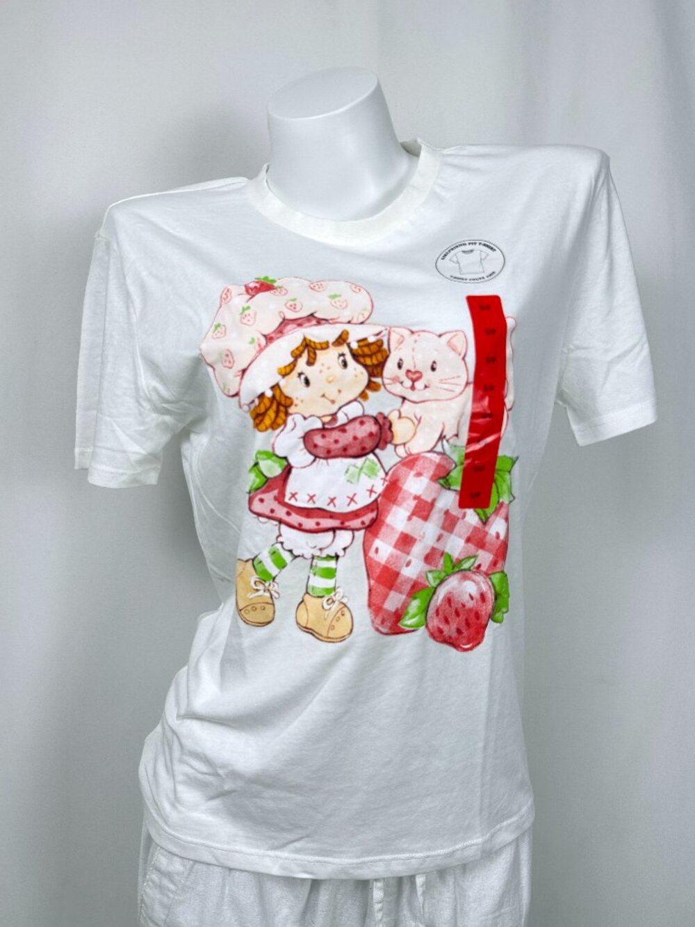 Strawberry Shortcake Tee Shirt Womens White Graphic S L XL